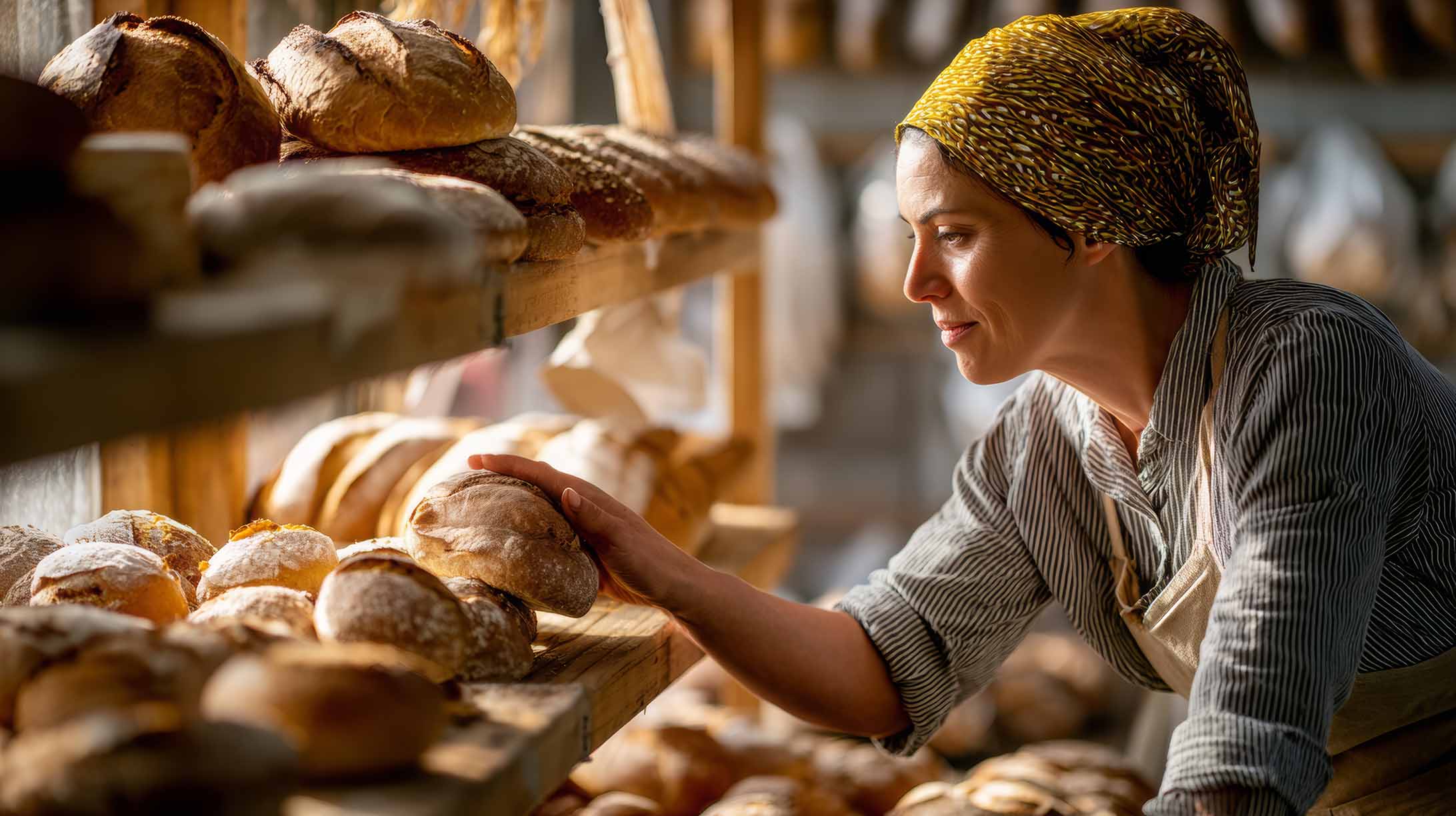 Пекарня БОХЛІБ із маркетинговими матеріалами