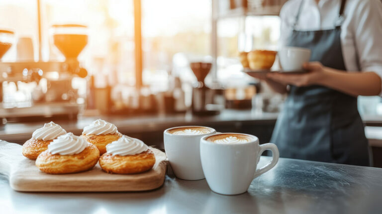Власник локальної пекарні БоХліб вітає постійних клієнтів у затишному закладі в спальному районі міста у 2026 році.